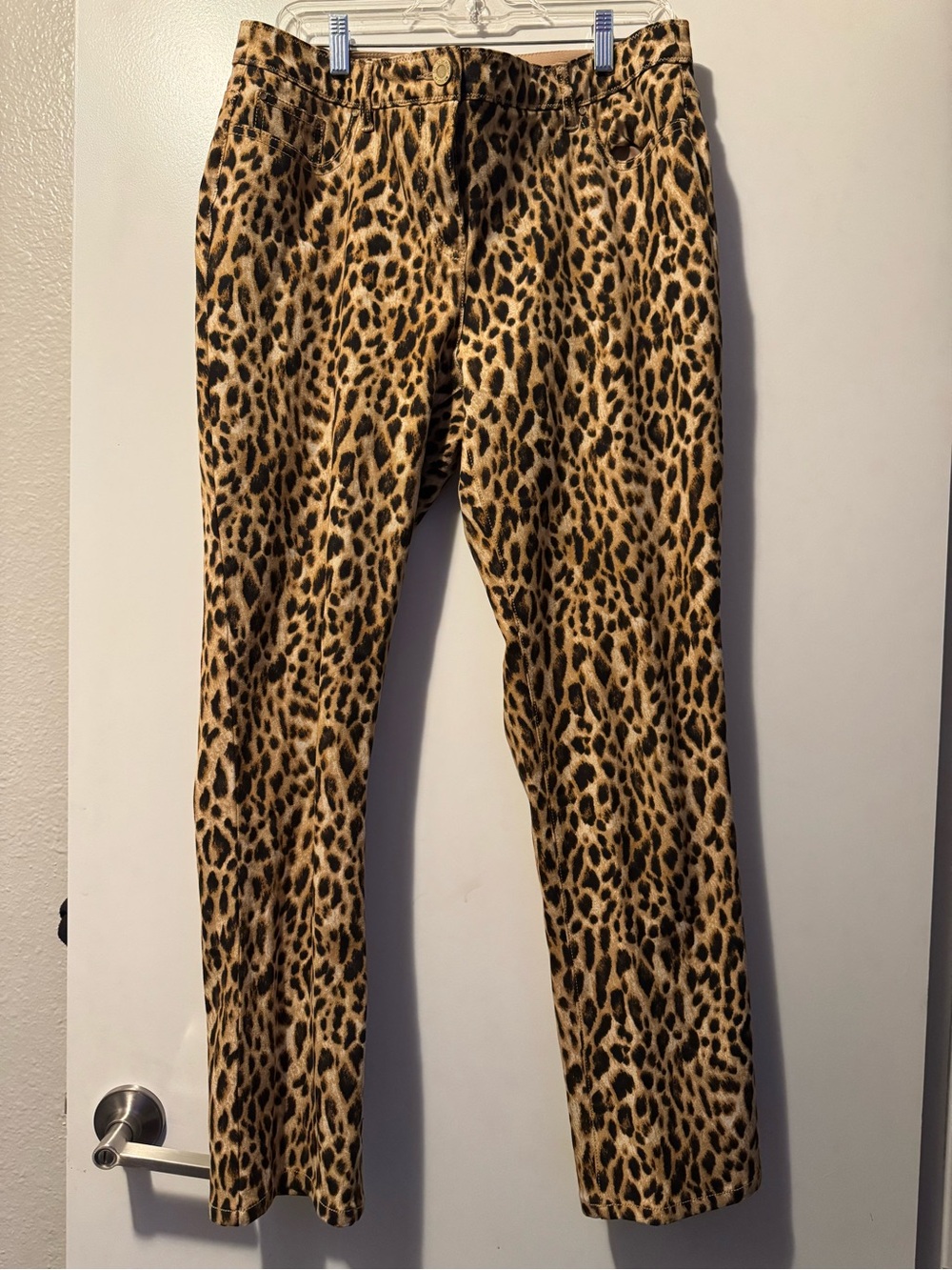 Leopard Print Pants - Brown